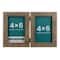 6 Pack: Basics™ 2 Opening 4" x 6" Gray Hinged Frame by Studio Décor®